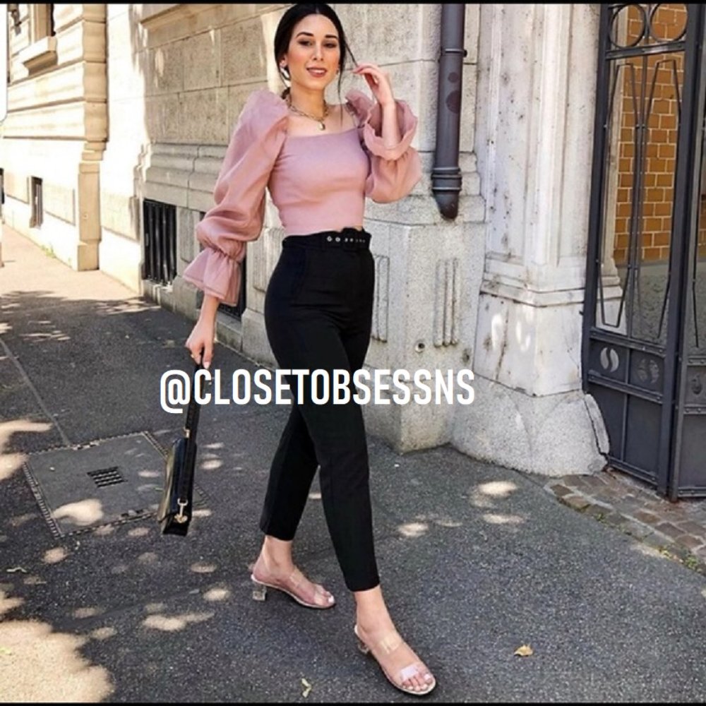 ZARA Knit Top with Puff Sleeves* - Picture 14 of 15
